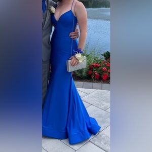 sherri hill royal blue prom dress